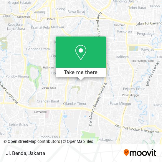 Jl. Benda map