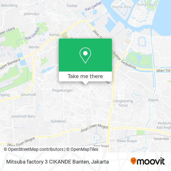 Mitsuba factory 3 CIKANDE Banten map