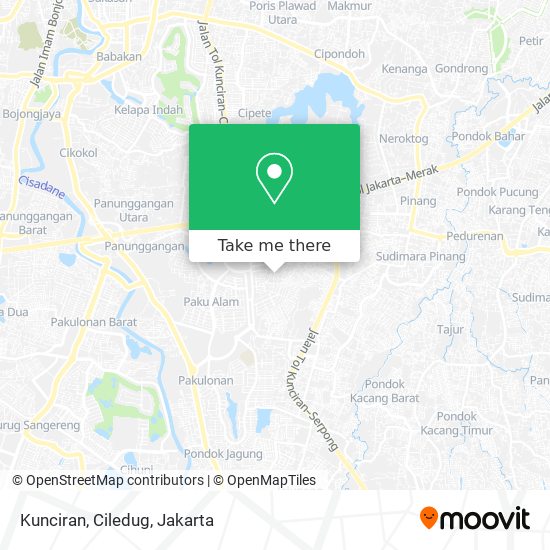 Kunciran, Ciledug map