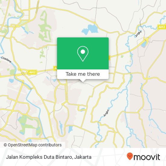 Jalan Kompleks Duta Bintaro map
