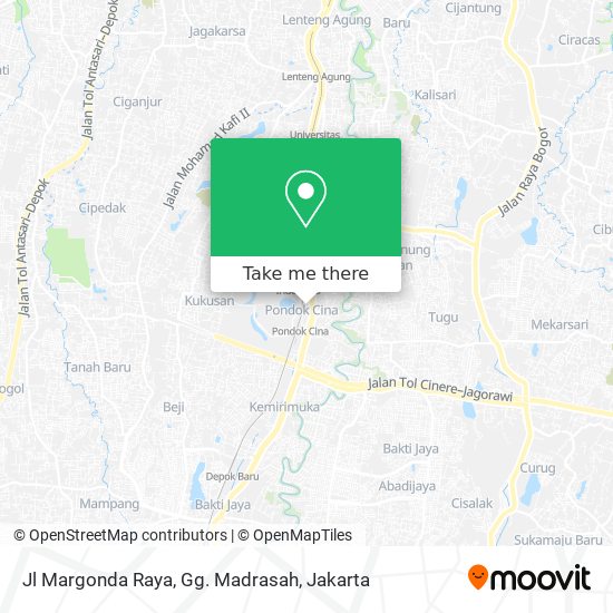 Jl Margonda Raya, Gg. Madrasah map