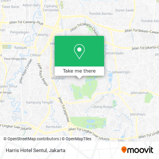 Harris Hotel Sentul map