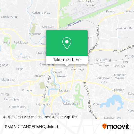 SMAN 2 TANGERANG map