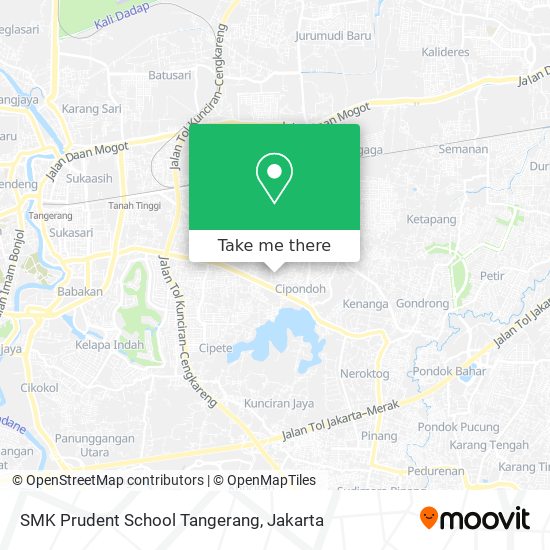 SMK Prudent School Tangerang map