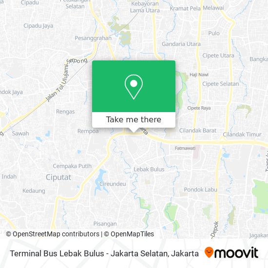 Terminal Bus Lebak Bulus - Jakarta Selatan map