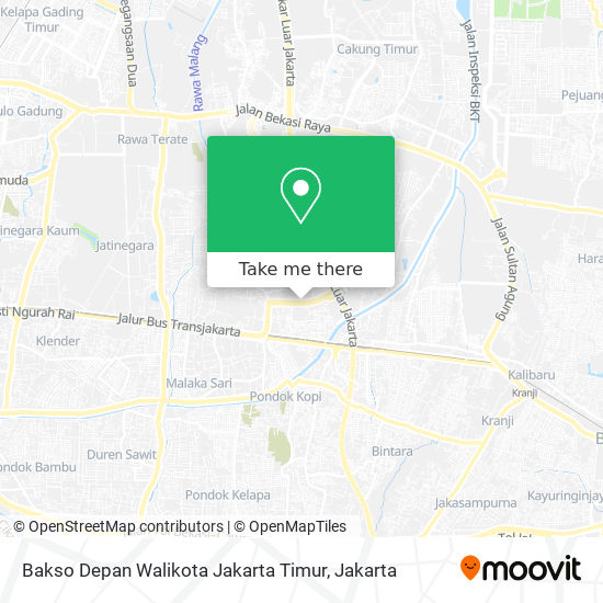 Bakso Depan Walikota Jakarta Timur map