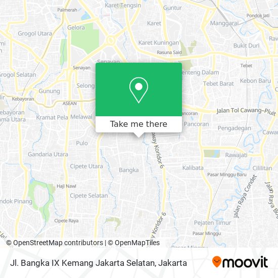 Jl. Bangka IX Kemang Jakarta Selatan map