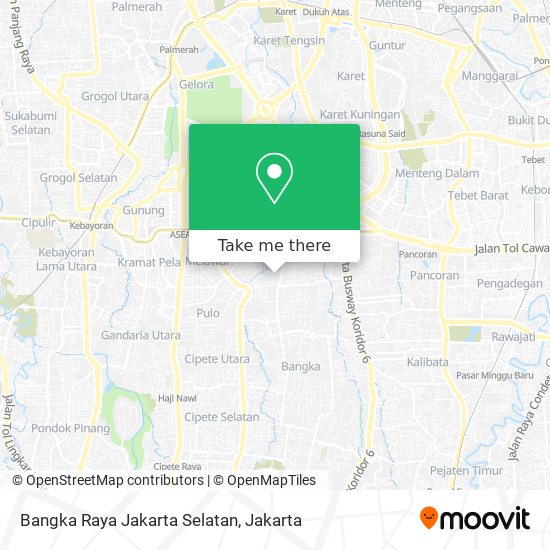 Bangka Raya Jakarta Selatan map