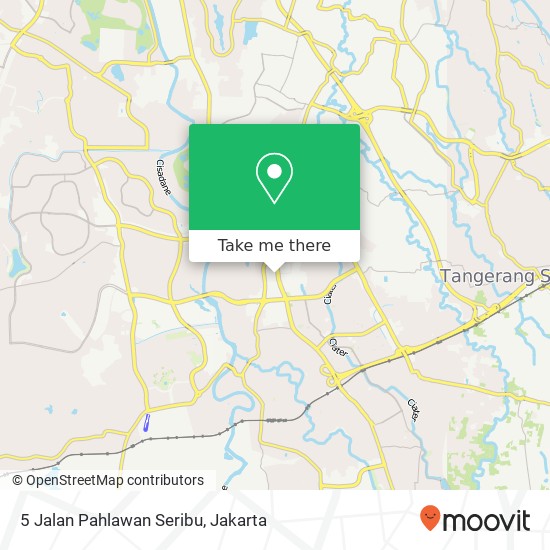 5 Jalan Pahlawan Seribu map