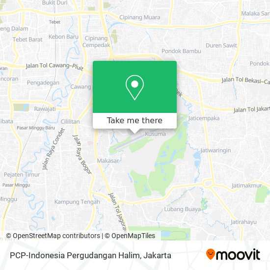 PCP-Indonesia Pergudangan Halim map