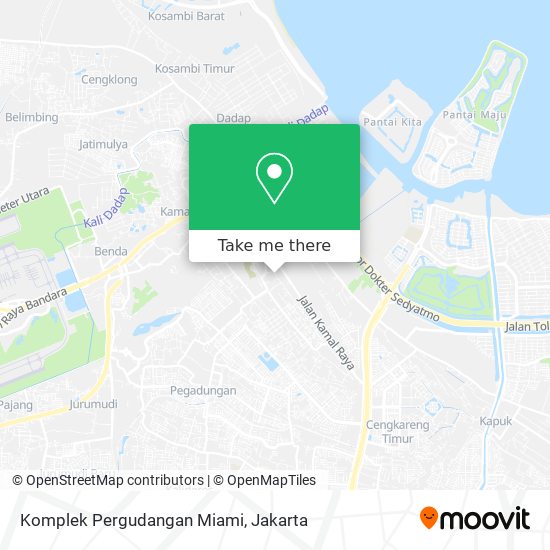 Komplek Pergudangan Miami map