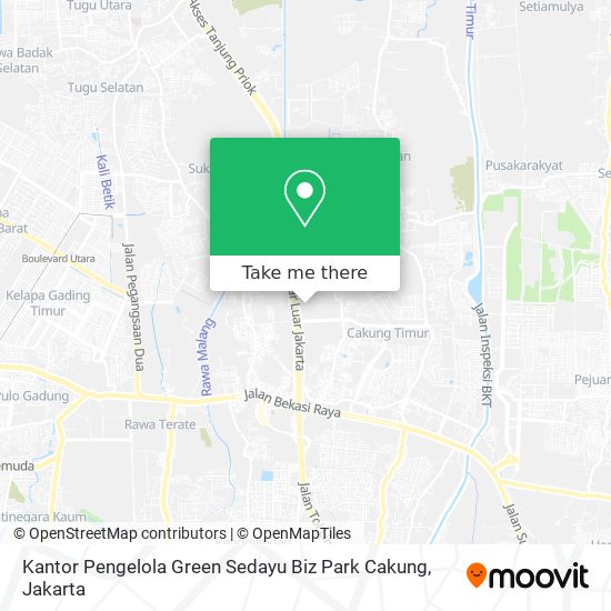 Kantor Pengelola Green Sedayu Biz Park Cakung map