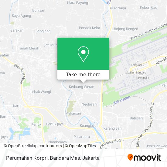 Perumahan Korpri, Bandara Mas map