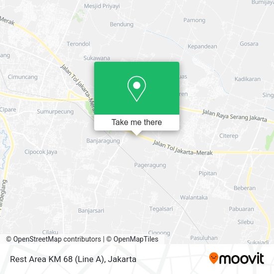 Rest Area KM 68 (Line A) map