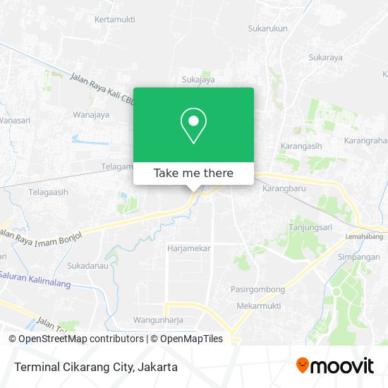 Terminal Cikarang City map