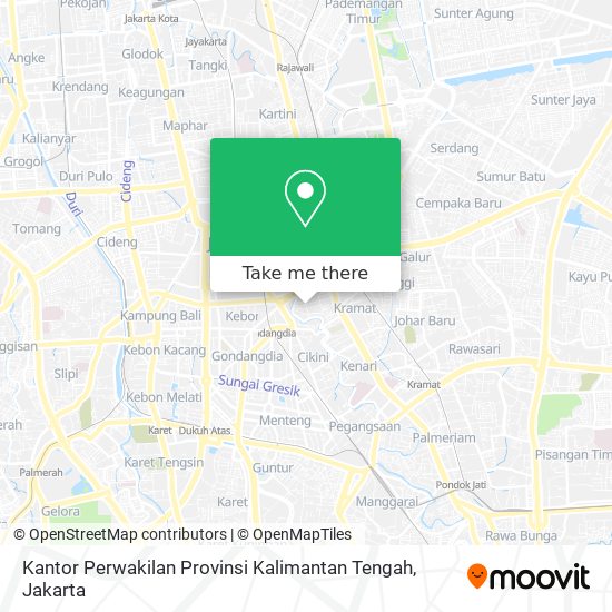 Kantor Perwakilan Provinsi Kalimantan Tengah map