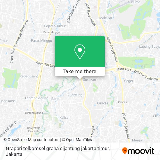 Grapari telkomsel graha cijantung jakarta timur map