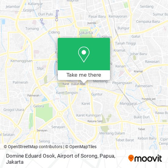 Domine Eduard Osok, Airport of Sorong, Papua map