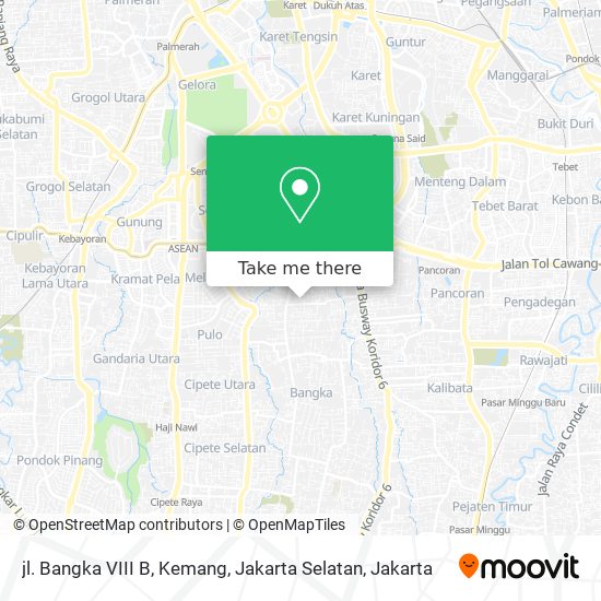 jl. Bangka VIII B, Kemang, Jakarta Selatan map