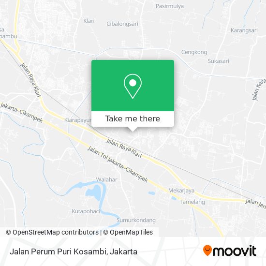 Jalan Perum Puri Kosambi map