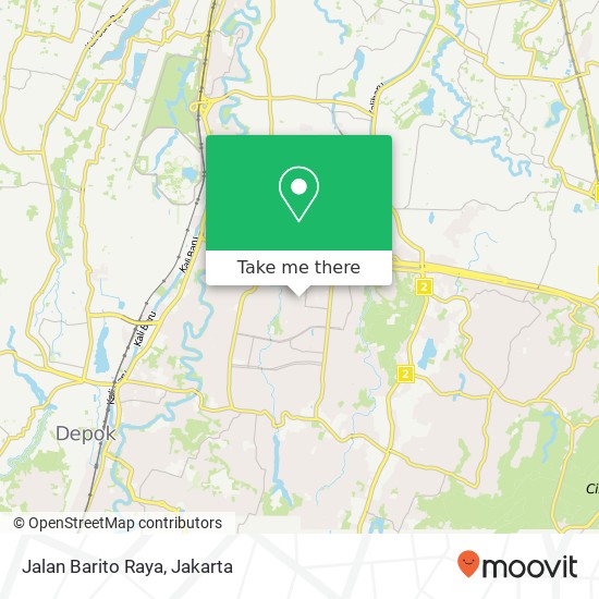 Jalan Barito Raya map