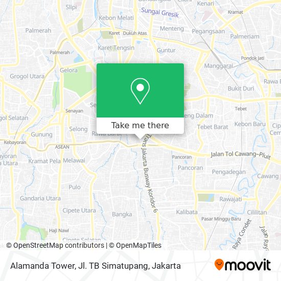 Alamanda Tower, Jl. TB Simatupang map