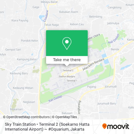 Sky Train Station • Terminal 2 (Soekarno Hatta International Airport) ~ #Oquarium map