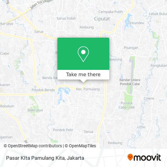 Pasar KIta Pamulang Kita map