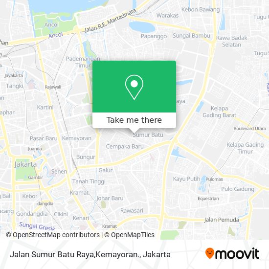 Jalan Sumur Batu Raya,Kemayoran. map