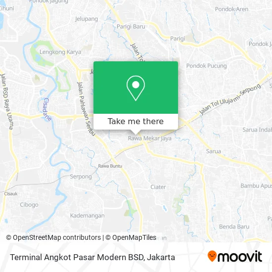 Terminal Angkot Pasar Modern BSD map