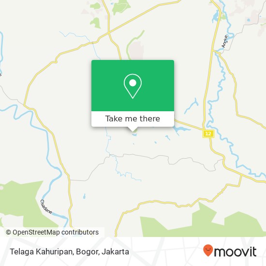 Telaga Kahuripan, Bogor map
