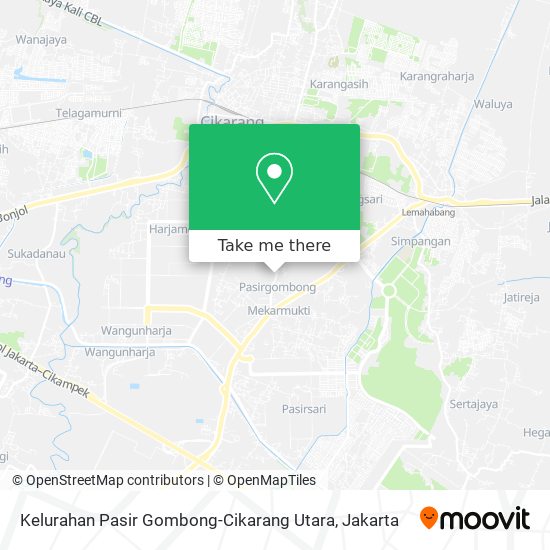 Kelurahan Pasir Gombong-Cikarang Utara map