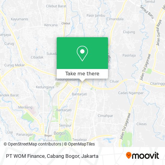 PT WOM Finance, Cabang Bogor map