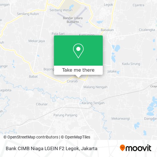 Bank CIMB Niaga LGEIN F2 Legok map