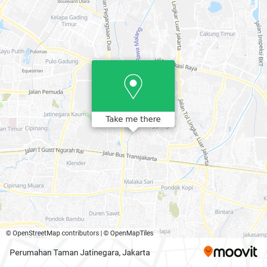 Perumahan Taman Jatinegara map