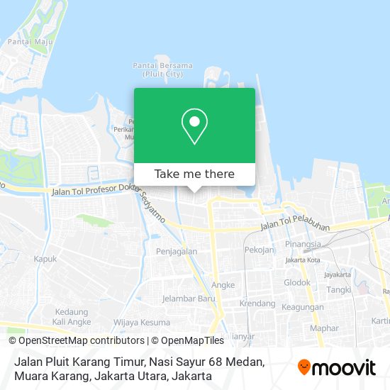 Jalan Pluit Karang Timur, Nasi Sayur 68 Medan, Muara Karang, Jakarta Utara map