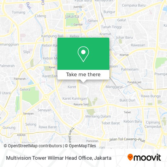 Multivision Tower Wilmar Head Office map