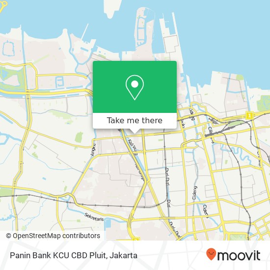 Panin Bank KCU CBD Pluit map