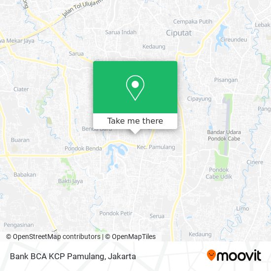 Bank BCA KCP Pamulang map