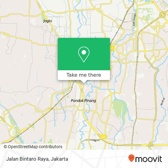 Jalan Bintaro Raya map