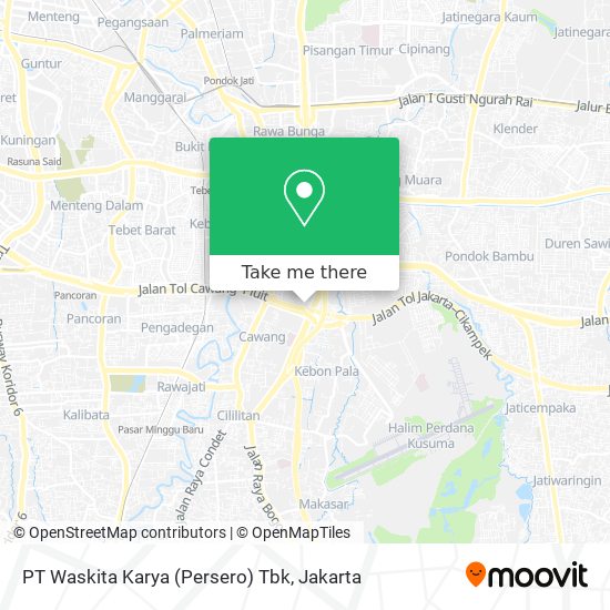 PT Waskita Karya (Persero) Tbk map
