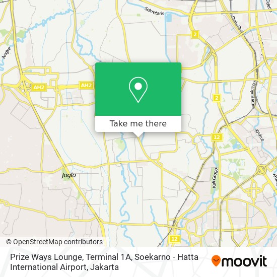 Prize Ways Lounge, Terminal 1A, Soekarno - Hatta International Airport map