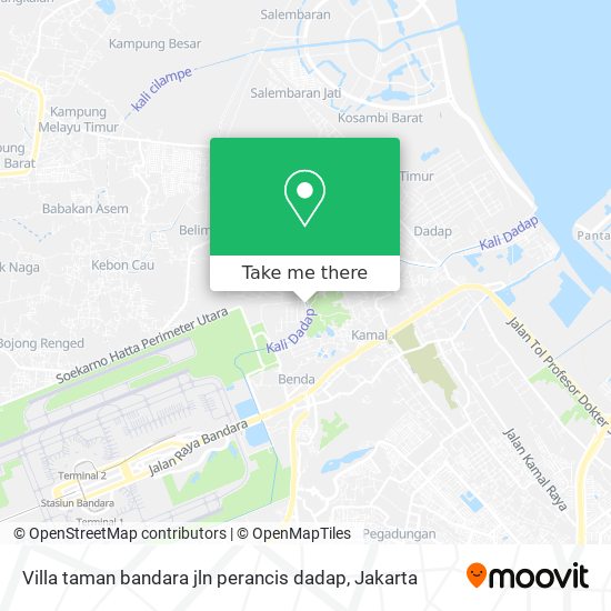 Villa taman bandara jln perancis dadap map