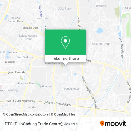 PTC (PuloGadung Trade Centre) map