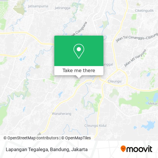 Lapangan Tegalega, Bandung map