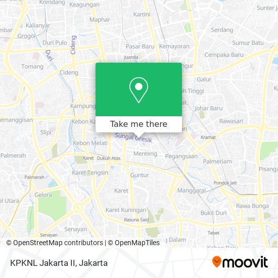 KPKNL Jakarta II map