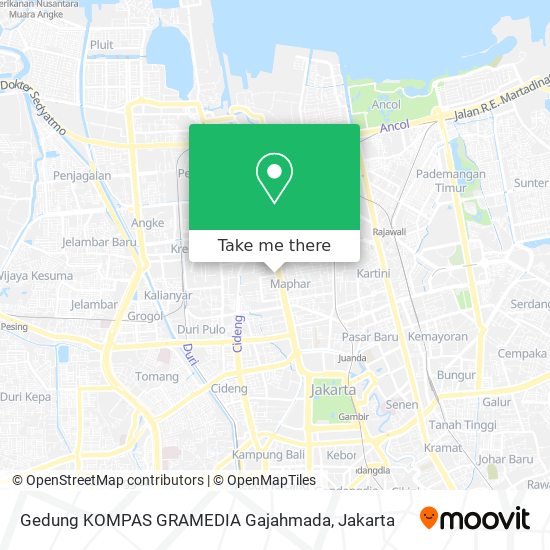 Gedung KOMPAS GRAMEDIA Gajahmada map