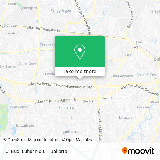 Jl Budi Luhur No 61 map