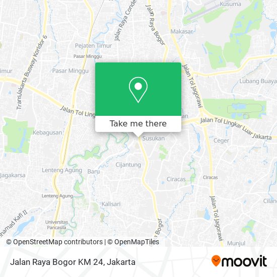 Jalan Raya Bogor KM 24 map