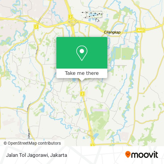 Jalan Tol Jagorawi map